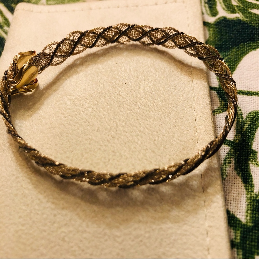 Freida Rothman Vault Multi-Strand Mesh Light Bracelet 925 Sterling Silver Twist